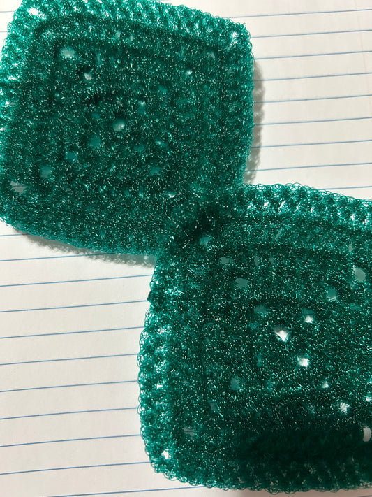 Green Square Dish Scrubbie