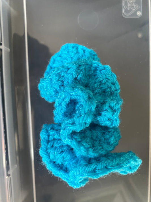 Light blue scrunchy