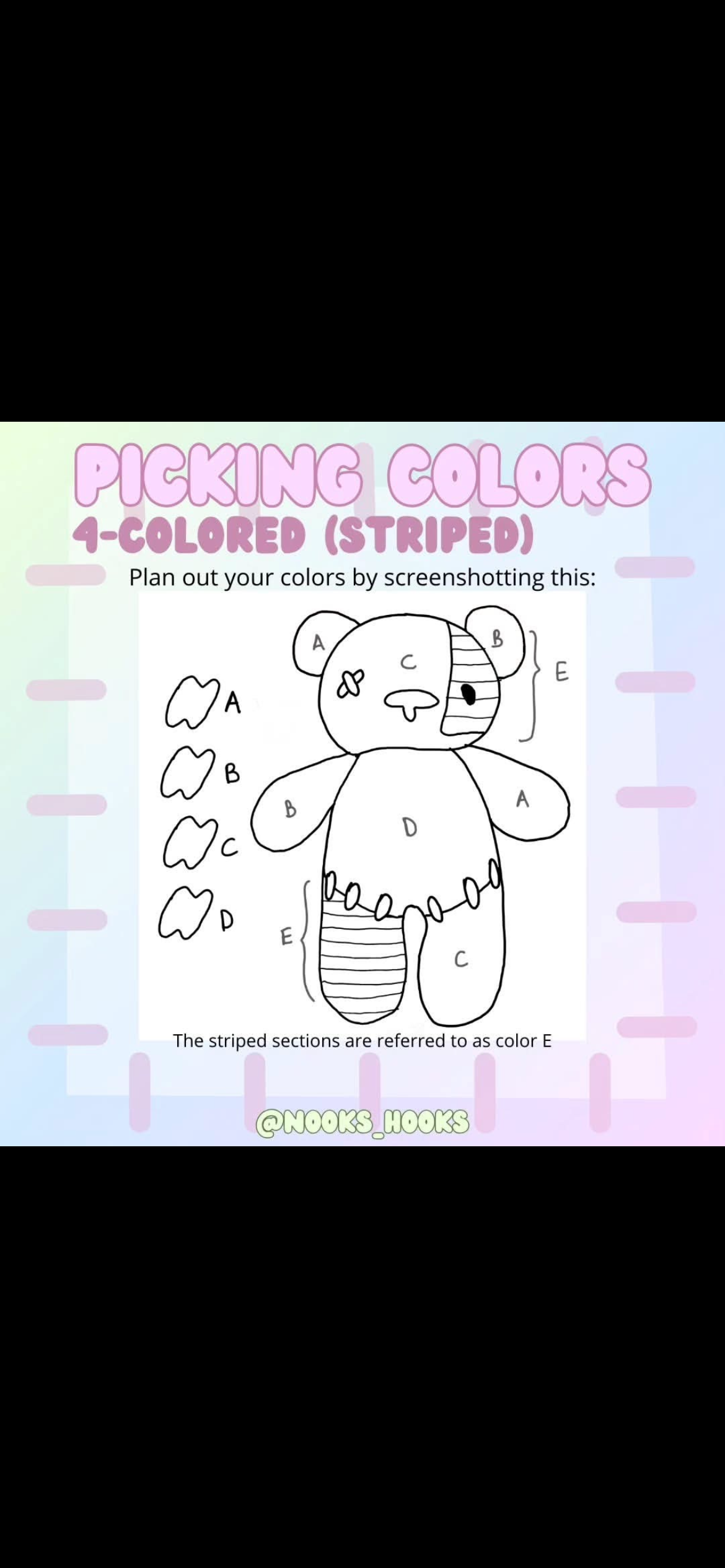 Multi-Colored Teddy Bear