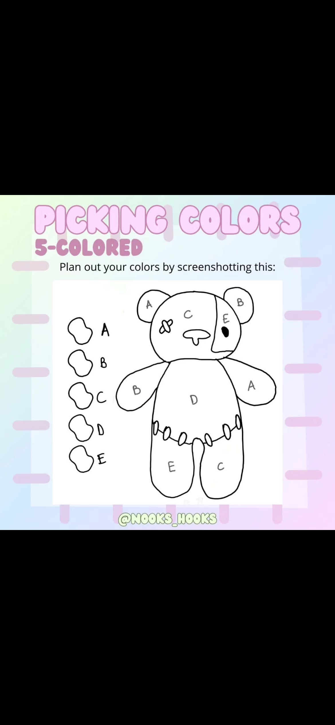 Multi-Colored Teddy Bear